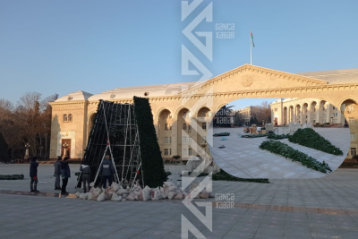 Gəncədə YOLKA QURULUR - NƏHAYƏT