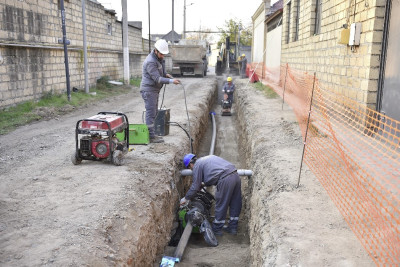 Gəncədə 428 kilometr içməli su xətti çəkilib