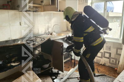 Gəncədə yaşayış evində yanğın söndürüldü - YENİLƏNİB