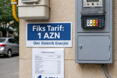 İstifadədən asılı olmayaraq qaz və işığa görə 1 manat ödəniləcək