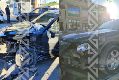 Gəncədə qoşa xətti saymayan qadın ağır qəza törətdi