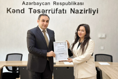 ADAU-nun əməkdaşı Kənd Təsərrüfatı Nazirliyi tərəfindən təltif edilib
