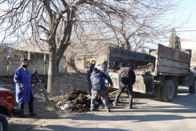 Gəncədə genişmiqyaslı təmizlik işləri görülüb