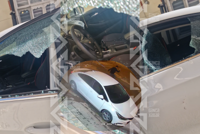 Gəncədə maşını daşlayan kişi ruhi-əsəb dispanserinə yerləşdirildi