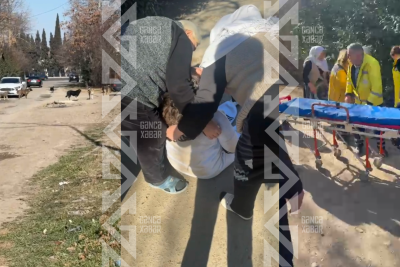 GƏNCƏDƏ DƏHŞƏT: İtlər gənc qadını yerə yıxıb…