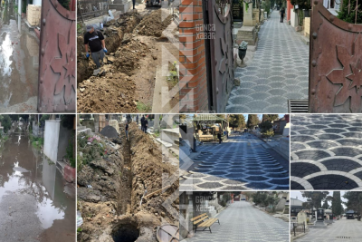 Gəncənin Köhnə Səbiskar qəbiristanlığı abadlaşdırılıb