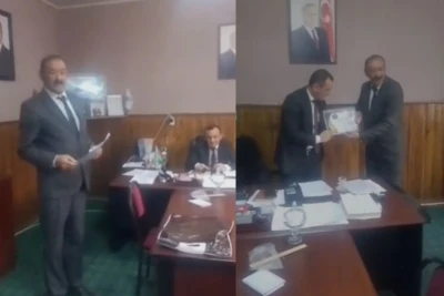 Gədəbəydə məmura müəmmalı mükafat təqdim olundu