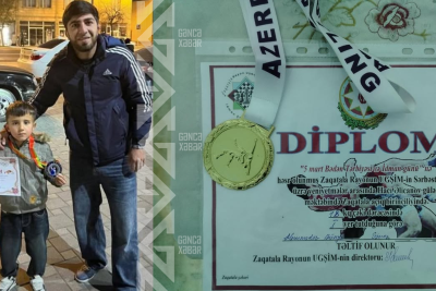 6 yaşlı GƏNCƏLİ PƏHLƏVAN yenə zirvədə