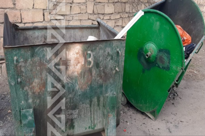 Gəncədə bu küçə zibil qutularına HƏSRƏT QALIB