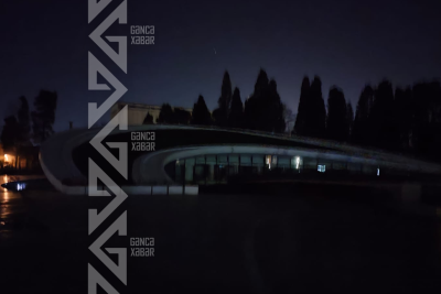 Gəncə Memorial Kompleksi qaranlığa qərq olub