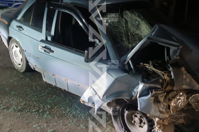 Ağır yol qəzası: 3 nəfər xəsarət aldı