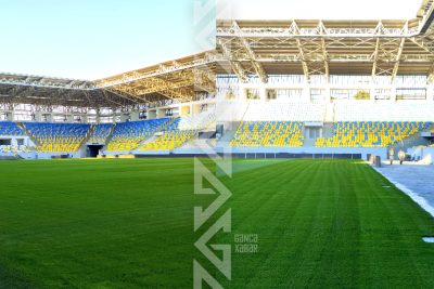 Gəncə şəhər stadionunun ot örtüyü növbəti mövsümə hazır olacaq