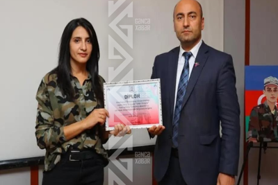 Gəncədə şəhid qızı universiteti qırmızı diplomla bitirdi - 35 yaşında