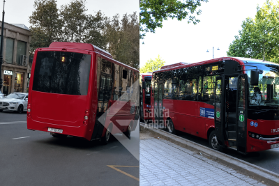 Gəncədə yeni avtobuslardakı kondisioner problemi həll olundu