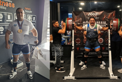 Gəncəli strongmen Azərbaycan rekordu rəsmləşdirdi