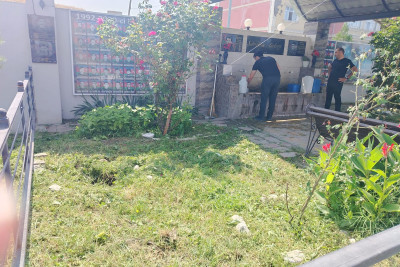 Xəbərimizə ÇEVİK REAKSİYA: Şəhid guşəsi abadlaşdırıldı
