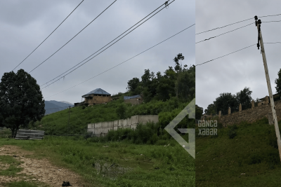Alçaqdan keçən elektrik xətləri təhlükə yaradır