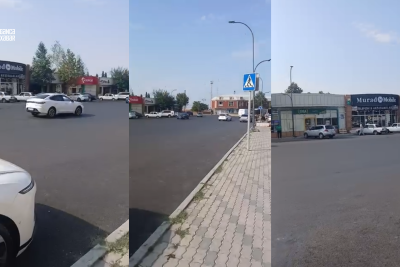 Gəncədə piyada keçidlərində təhlükəli vəziyyət