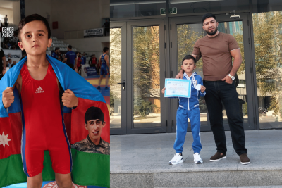 Gəncənin azyaşlı pəhləvanından növbəti UĞUR