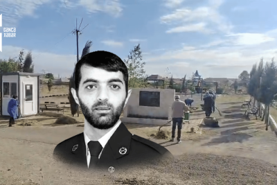 Gəncədə şəhid Nicat Qasımovun adına park salınıb