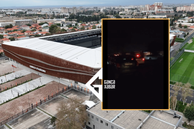 "Kəpəz"in oyunundan sonra Gəncə stadionunun ərazisi zülmətə bürünür